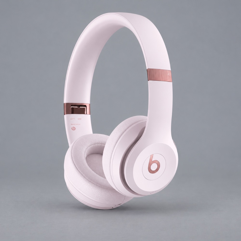 Beats Solo 4 — bezdrátová sluchátka na uši — červánkově růžová – fotografie 1